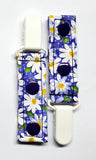 Cord Clip - Purple Daisy. Single Clip, Ready to Ship.