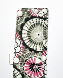 70" Gray Pink Floral Cord Keeper.  Ready to Ship.