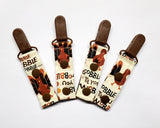 Thanksgiving Turkey Tubie Clip, Cord Clip. Ready to Ship.