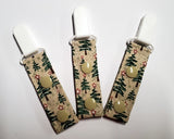 Christmas Trees Scribble Tubie Clip, Cord Clip. Ready to Ship.