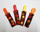 Autumn Leaves Tubie Clip, Cord Clip. Ready to Ship.