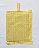 Yellow Circles size Medium Insulated Feeding Pump Bag Cover / IV bag cover. Ready to ship.