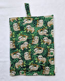 Sloth size Medium Insulated Feeding Pump Bag Cover / IV bag cover. Ready to ship.