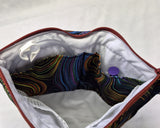 Black Swirl Syringe Tote, Ready to Ship.