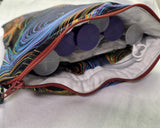 Black Swirl Syringe Tote, Ready to Ship.