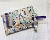 Dino Syringe Tote, Ready to Ship.
