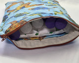 Turtles Syringe Tote, Ready to Ship.