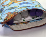 Turtles Syringe Tote, Ready to Ship.