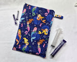 Mermaid Syringe Tote, Ready to Ship.