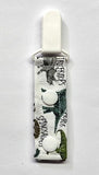 Cord Clip - White Dino. Single Clip, Ready to Ship.