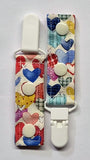 Cord Clip - Folk Heart. Single Clip, Ready to Ship.