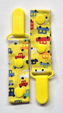 Cord Clip - Yellow Cars. Single Clip, Ready to Ship.