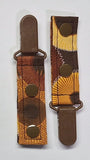 Cord Clip - Large Brown Flower. Single Clip, Ready to Ship.