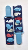 Cord Clip - Whales. Single Clip, Ready to Ship.