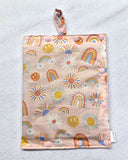 Rainbow Sun size Medium Insulated Feeding Pump Bag Cover / IV bag cover. Ready to ship.