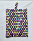 Pastel Dots size Medium Insulated Feeding Pump Bag Cover / IV bag cover. Ready to ship.