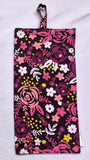 Maroon Floral Farrell Bag Cover, Ready to Ship.