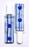 Cord Clip - Blue Stripe. Single Clip, Ready to Ship.