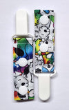 Cord Clip - Rainbow Dog. Single Clip, Ready to Ship.