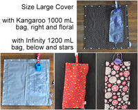Tan Dog size Large Insulated Feeding Pump Bag Cover / IV bag cover. Ready to ship.