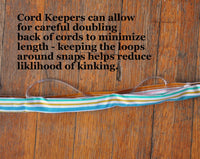 72" Brick Stripe Cord Keeper.  Ready to Ship.