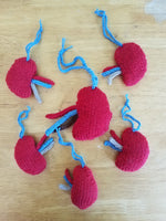 Knitted Kidney Ornament