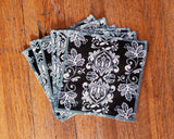 Cloth Wipes Set of Six - Black and White