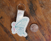Semicolon Butterfly Keychain