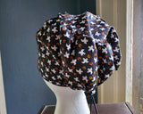 Fun Halloween Ghosts Scrub Cap, Surgical Cap. Jessica Style with elastic. Covers long hair. Ready to Ship.