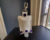 Zebra Ribbon Keychain Hand Sanitizer Holder - Any color