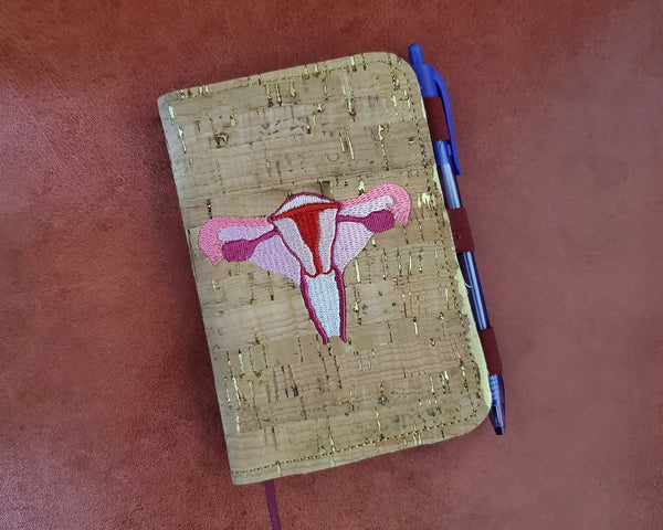 Uterus and Vagina Mini Notebook Cover