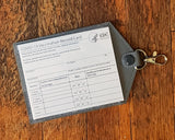 Vaccine Card Holder Keychain - Bear Friend with Boy