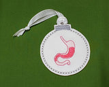 Stomach Embroidered Christmas Ornament
