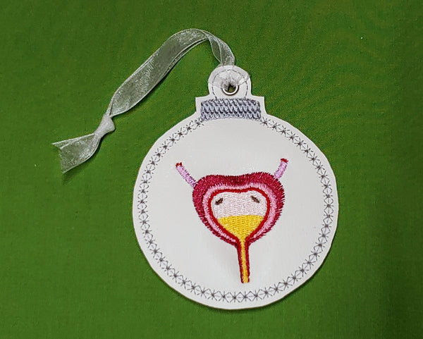 Bladder Embroidered Christmas Ornament
