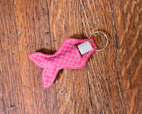 Pink Mermaid Lip Balm Holder Keychain