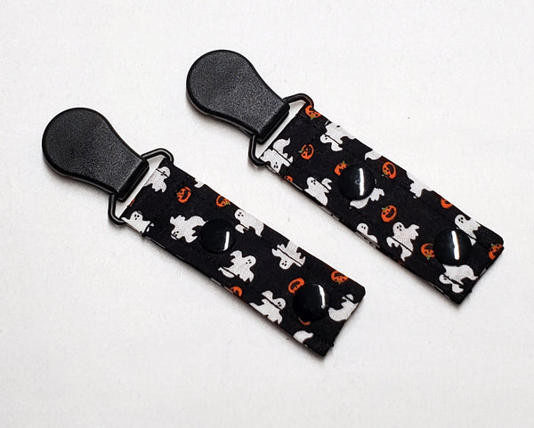 Adorable Ghosts Halloween Tubie Clips, Cord Clips. Ready to Ship.