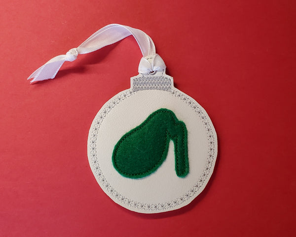 Gallbladder Embroidered Christmas Ornament