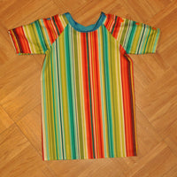 Infant 6/9 Month Bright Stripe Hospital Gown. Ready to Ship.
