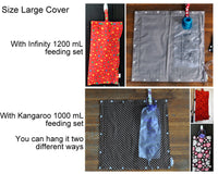 Custom Made Insulated Feeding Pump Bag Cover / IV Bag Cover to keep your feed cool.