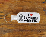 I heart someone with... keychain. Personalized Awareness / Advocacy Keychain.