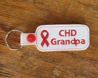 Awareness Ribbon Keychain - Personalized - Any color ribbon, your custom text.