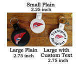 Anatomical Liver Keychain - with or without custom text - two sizes.