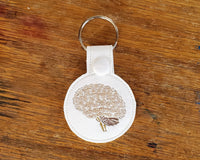 Anatomical Brain Keychain - with or without custom text - two sizes ...