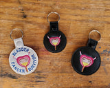 Anatomical Bladder Keychain - with or without custom text - two sizes.