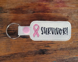 Survivor Ribbon Keychain - Personalized - Any color ribbon.