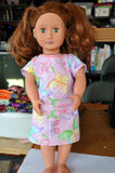 Custom Hospital Gown for 18" Doll like American Girl, Our Generation, Journey Girls, Madame Alexander
